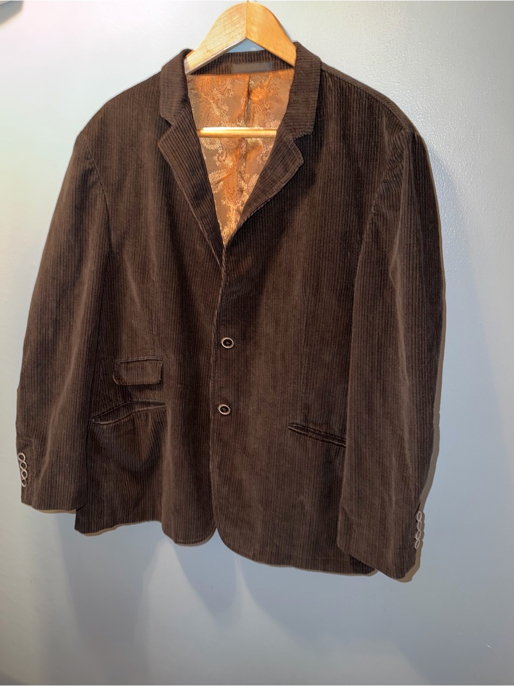 Andrew Fezza Dark Brown Corduroy Sport Coat